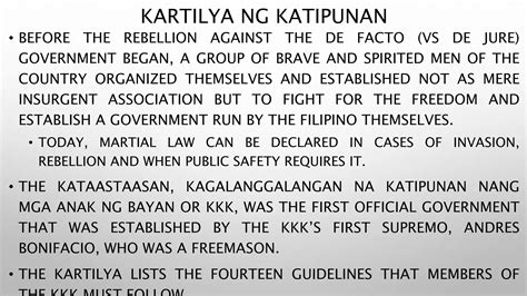 kartilya ng katipunan ppt|Lesson 3 kartilla ng katipunan .